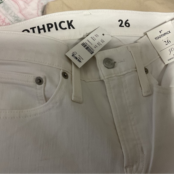 J. Crew White Wash 9" Toothpick Jeans Size 26 - Picture 11 of 15